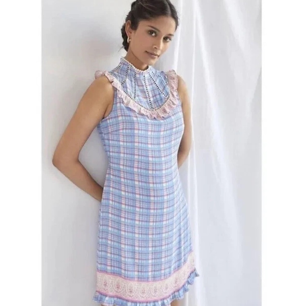 Anthropologie Plenty by Tracy Reiss plaid dress S